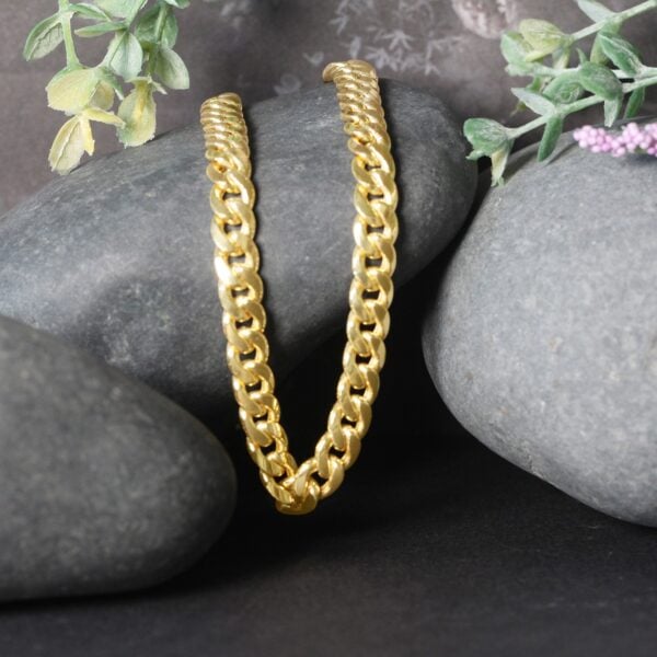 10k Yellow Gold Light Miami Cuban Chain (7.00 mm) - alternate view 4