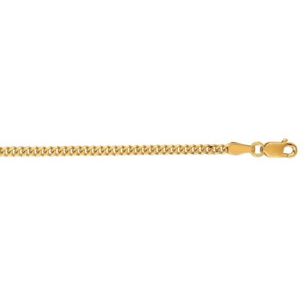 14k Yellow Gold Light Gourmette Chain (2.20 mm) - alternate view 2