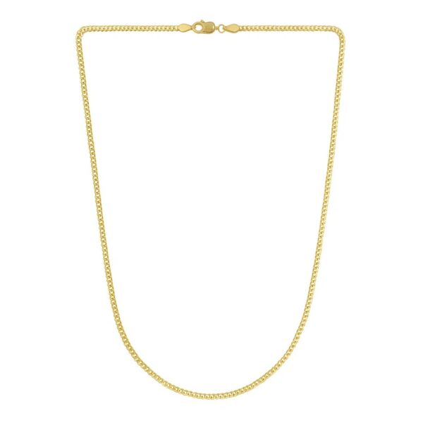 14k Yellow Gold Light Gourmette Chain (2.20 mm) - alternate view 3