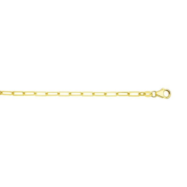 14K Yellow Gold Paperclip Chain (4.0 mm) - alternate view 2