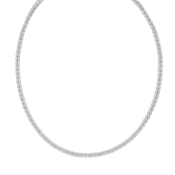 Sterling Silver Rhodium Plated Ice Barrel Chain (4.00 mm) - alternate view 2