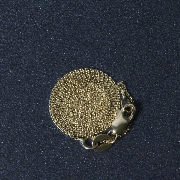 14k Yellow Gold Cable Link Chain (0.50 mm) - alternate view 3