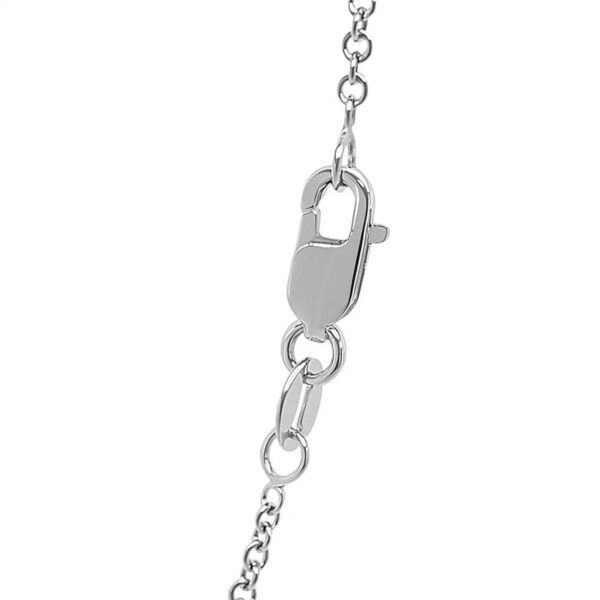 Sterling Silver Rhodium Plated Round Cable Chain (1.10 mm) - alternate view 5