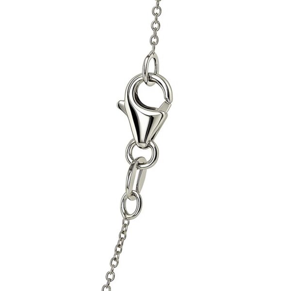 14k White Gold Oval Cable Link Chain (0.85 mm) - alternate view 4