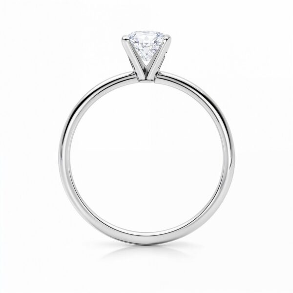 1 1/2 Carat Radiant Lab Grown IGI G/VS1 Diamond Solitaire Ring in 14K White Gold - alternate view 4