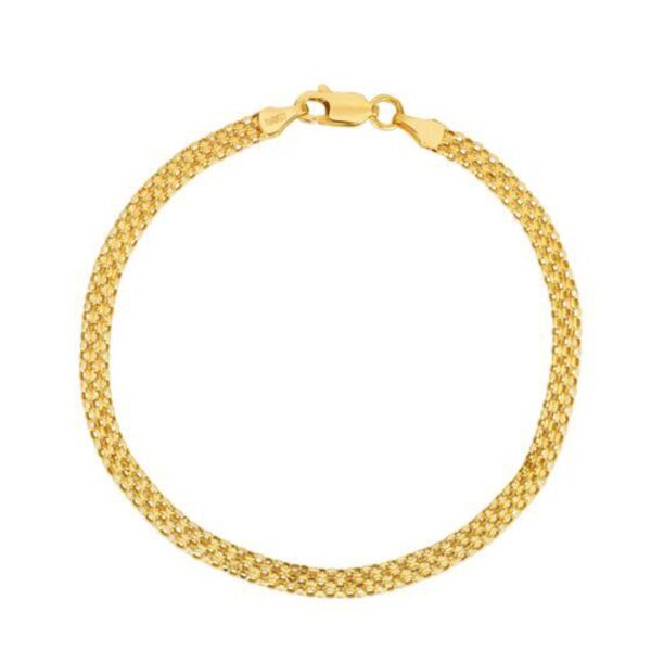 14k Yellow Gold Bismark Bracelet (3.50 mm) - alternate view 2