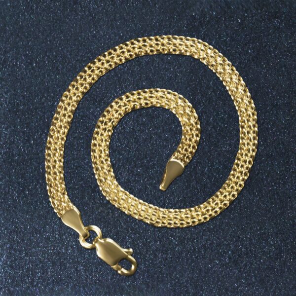 14k Yellow Gold Bismark Bracelet (3.50 mm) - alternate view 4
