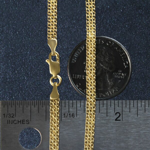 14k Yellow Gold Bismark Bracelet (3.50 mm) - alternate view 5