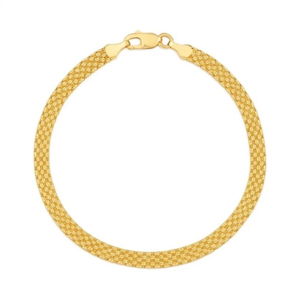 14k Yellow Gold Bismark Bracelet (4.70 mm) - alternate view 2