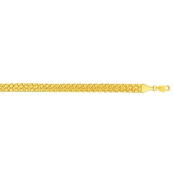 14k Yellow Gold Bismark Bracelet (4.70 mm) - alternate view 3