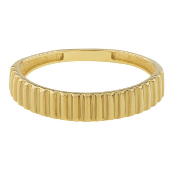 Graduated Ridge Ring in 14K Yellow Gold (1.80 mm) - alternate view 2