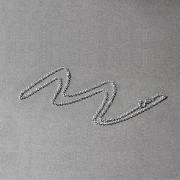 14k White Gold Rolo Chain (1.90 mm) - alternate view 4