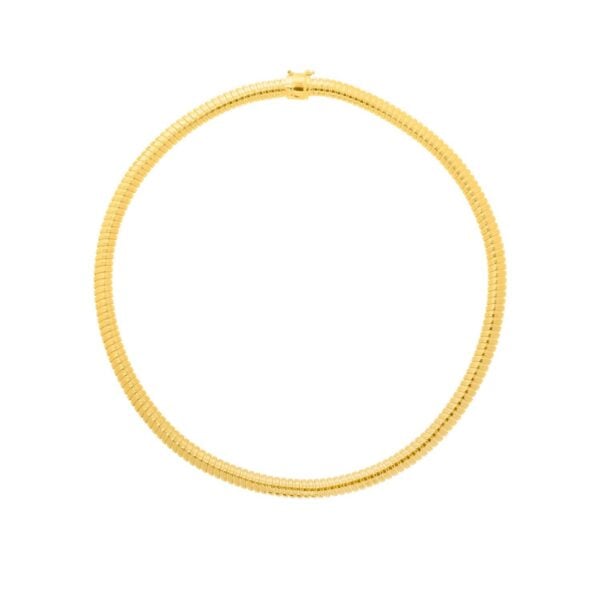 Sterling Silver Gold Plated Silver Tubogas Fancy Necklace - alternate view 2