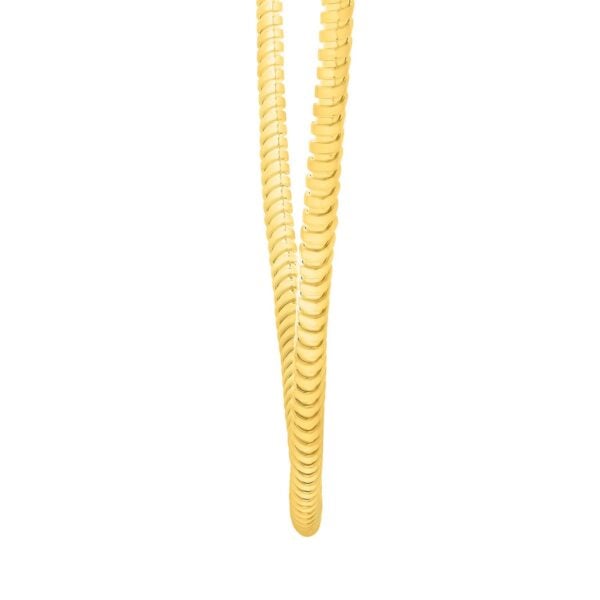 Sterling Silver Gold Plated Silver Tubogas Fancy Necklace - alternate view 3