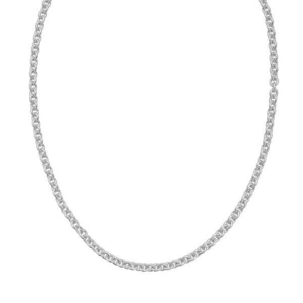 Sterling Silver Rhodium Plated Rolo Chain (4.70 mm) - alternate view 3