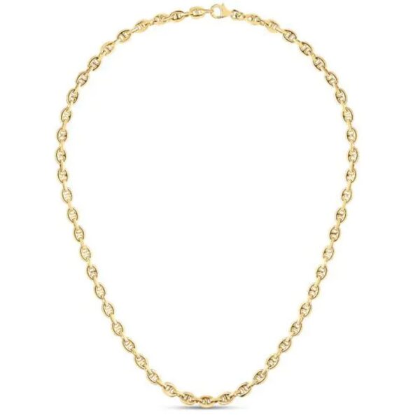 14k Yellow Gold High Polish Mariner Link Chain (5.40 mm) - alternate view 2
