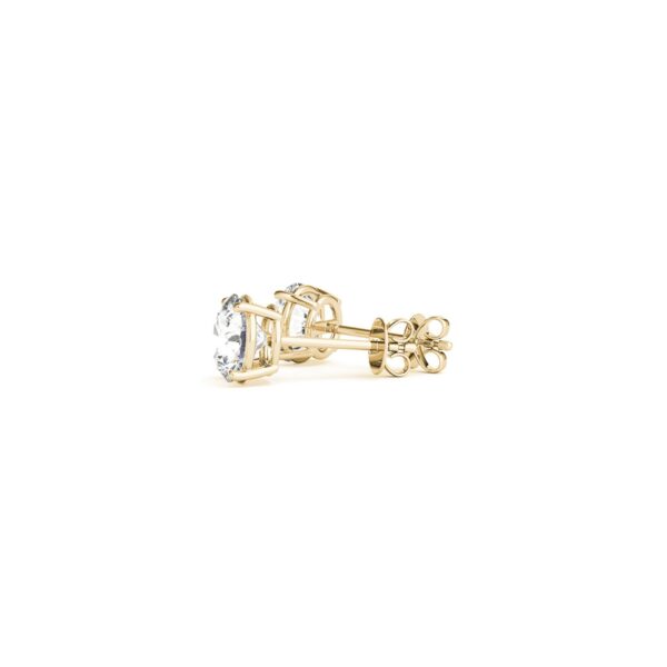 1 1/2 cttw Certified IGI Lab Grown Round Diamond Earrings 14k Yellow Gold(G/VS2) - alternate view 4