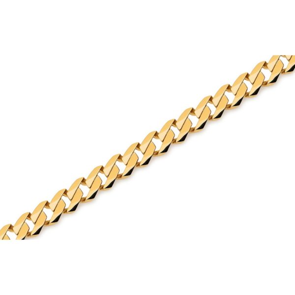 14k Yellow Gold High Polish Modern Lite Edge Chain (8.00 mm) - alternate view 3
