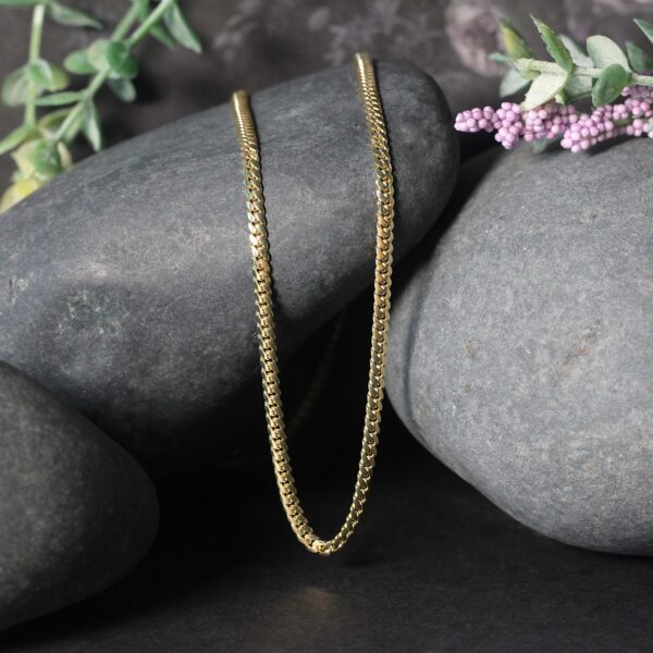 14k Yellow Gold Classic Solid Miami Cuban Chain (2.60 mm) - alternate view 4