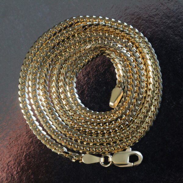 14k Yellow Gold Classic Solid Miami Cuban Chain (2.60 mm) - alternate view 5