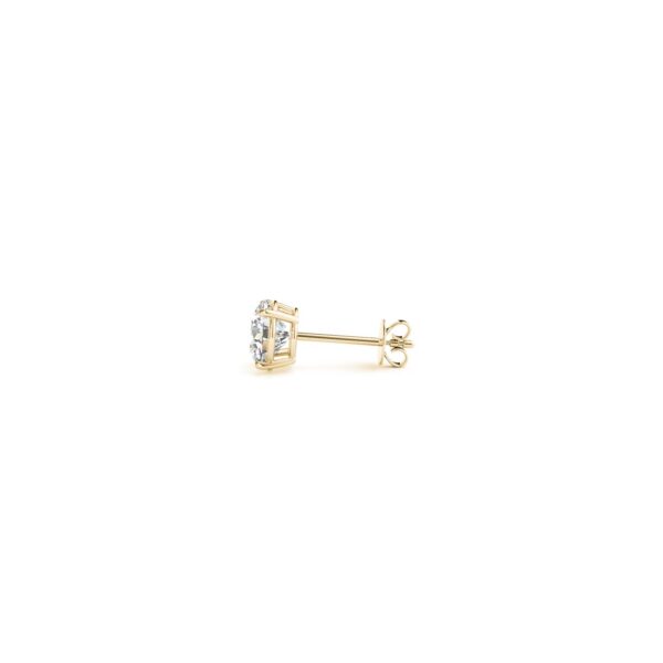 1/2 cttw Lab Grown Round Diamond Stud Earrings 14k Yellow Gold (G/VS2) - alternate view 2