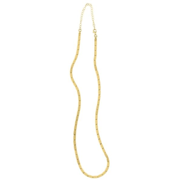 Geometric Brick Necklace in 14K Yellow Gold - alternate view 3