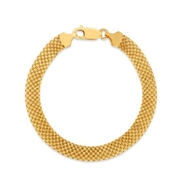 14k Yellow Gold Bismark Bracelet (7.00 mm) - alternate view 2