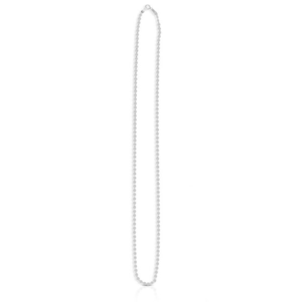 14k White Gold Oval Mirror Chain (2.20 mm) - alternate view 2