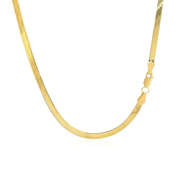 Imperial Herringbone Chain in 10k Yellow Gold (2.80 mm) - alternate view 3