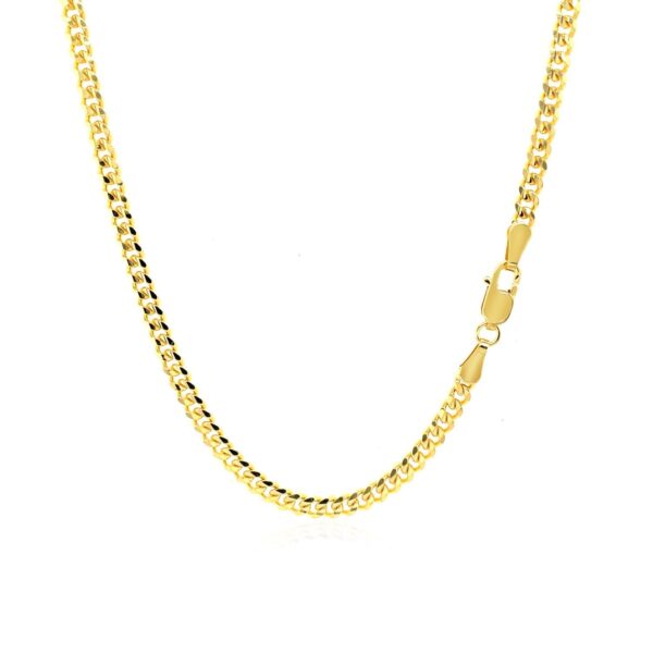 3.60mm 14K Yellow Gold Gourmette Chain - alternate view 2