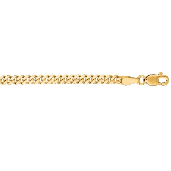 3.60mm 14K Yellow Gold Gourmette Chain - alternate view 3