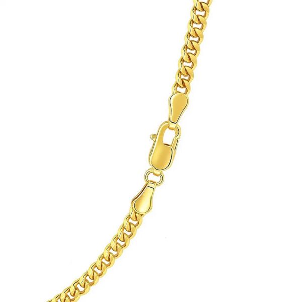 3.60mm 14K Yellow Gold Gourmette Chain - alternate view 4