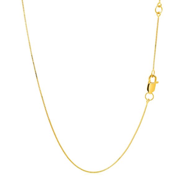 Double Extendable Box Chain in 14k Yellow Gold (0.51 mm) - alternate view 3