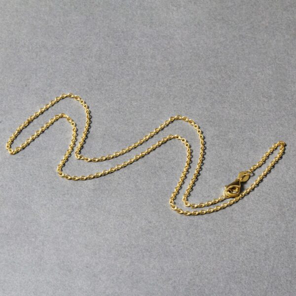 18k Yellow Gold Round Cable Link Chain (1.50 mm) - alternate view 5