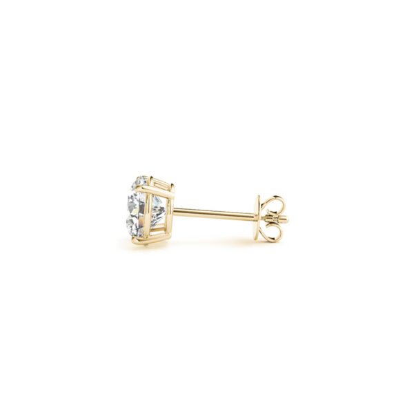 2 cttw Certified IGI Lab Grown Round Diamond Earrings 14k Yellow Gold (G/VS2) - alternate view 2