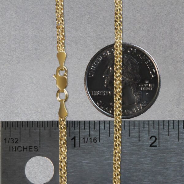 14k Yellow Gold Bismark Bracelet (2.50 mm) - alternate view 5