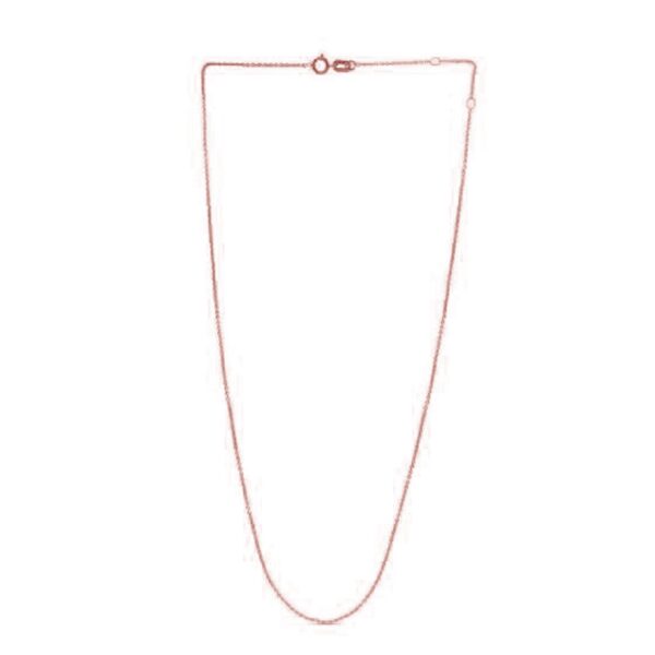 Adjustable Cable Chain in 14k Rose Gold (0.97 mm) - alternate view 2