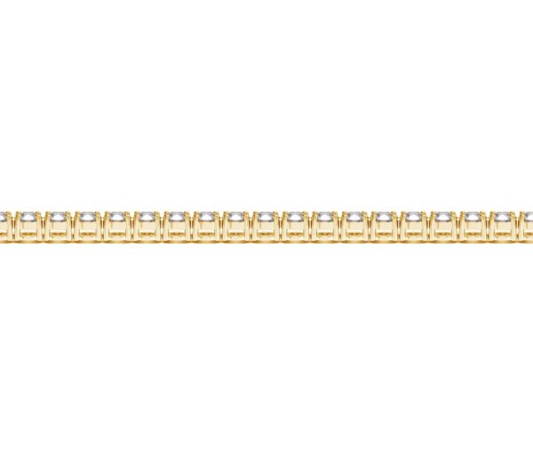 Lab Grown Round Diamond Tennis Bracelet in 14k Yellow Gold(5 cctw F/G VS2/SI1) - F-G - alternate view 3