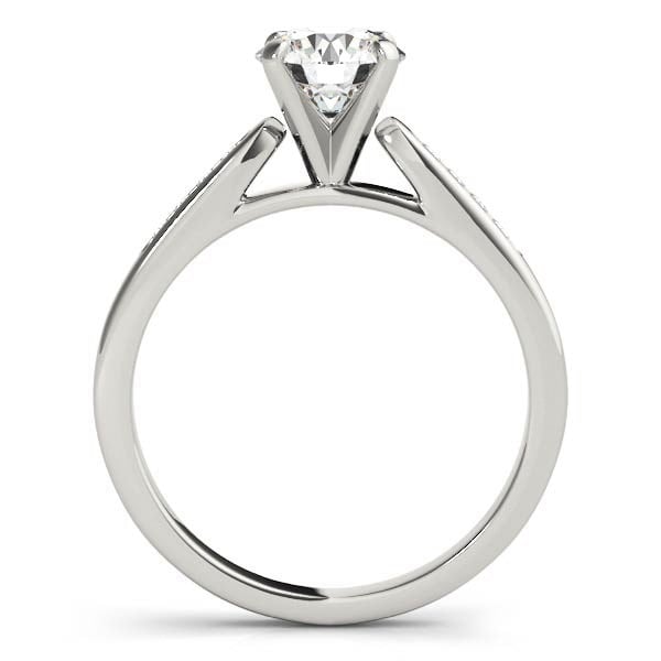 14k White Gold Single Row Diamond Engagement Ring (1 cttw) - alternate view 2