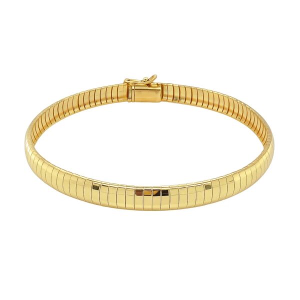14k Yellow Gold Classic Omega Bracelet (6.00 mm) - alternate view 2