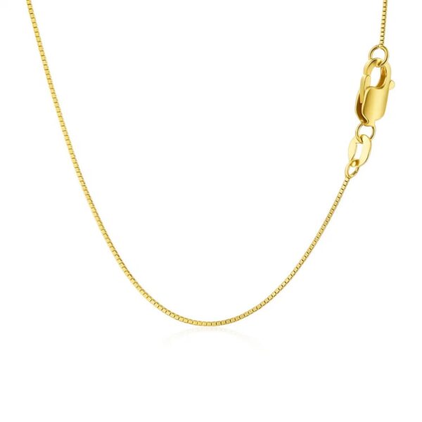 14k Yellow Gold Classic Box Chain (0.45 mm) - alternate view 3