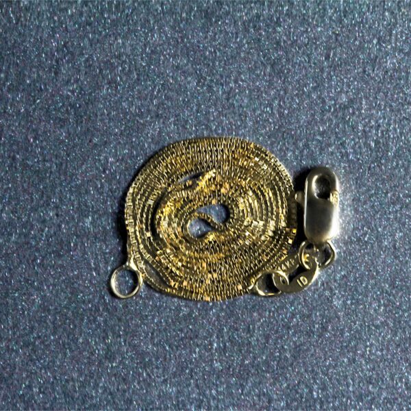 14k Yellow Gold Classic Box Chain (0.45 mm) - alternate view 5