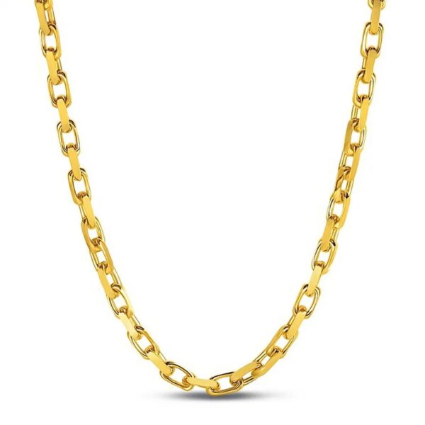 14k Yellow Gold French Cable Link Chain (6.1 mm) - alternate view 2