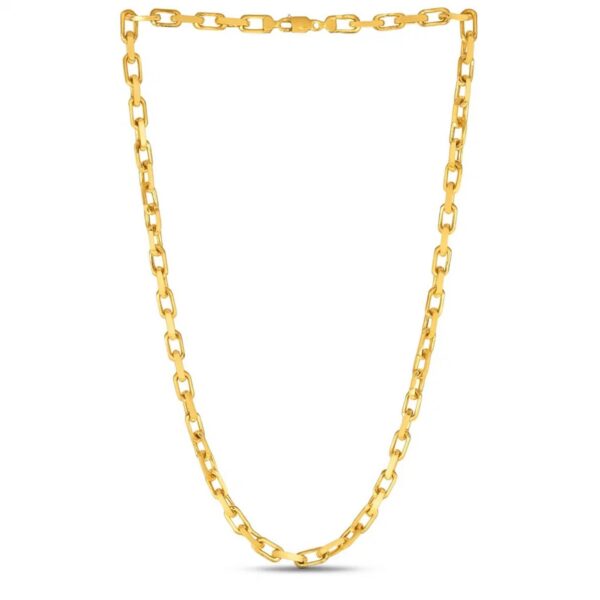 14k Yellow Gold French Cable Link Chain (6.1 mm) - alternate view 3