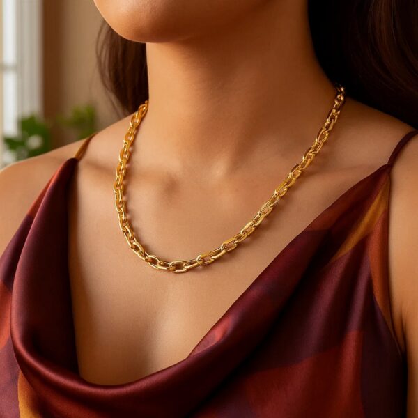 14k Yellow Gold French Cable Link Chain (6.1 mm) - alternate view 5