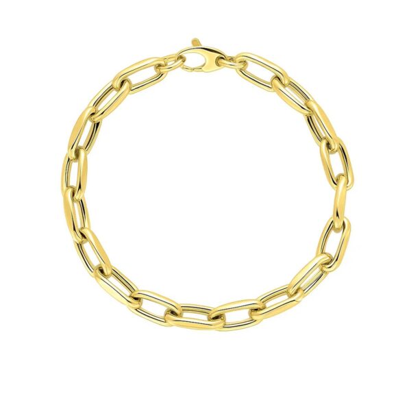 14k Yellow Gold French Cable Link Bracelet (6.00 mm) - alternate view 2
