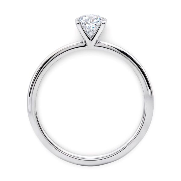 3/4 Carat Round Lab Grown IGI G/VS1 Diamond Solitaire Ring in 14K White Gold - alternate view 4