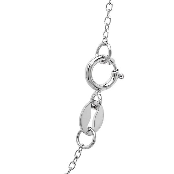 14k White Gold Diamond Cut Cable Link Chain (0.87 mm) - alternate view 4