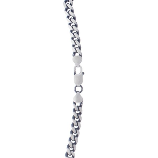 Sterling Silver Gunmetal Finish Miami Cuban Link Chain (7.00 mm) - alternate view 3