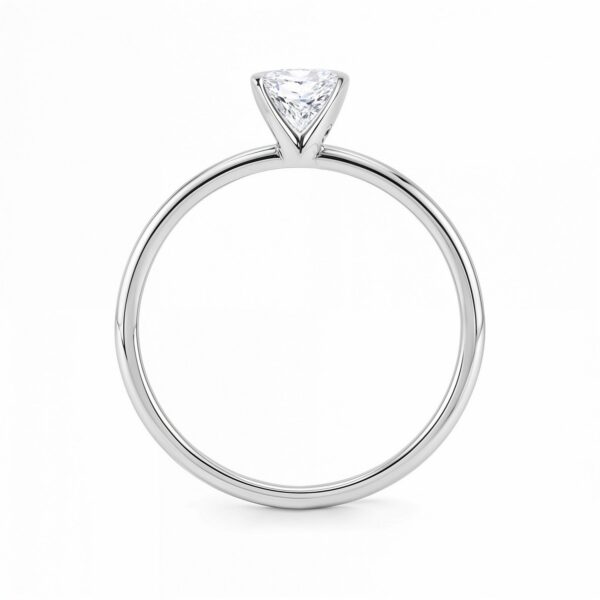 1 Carat Radiant Lab Grown IGI G/VS1 Diamond Solitaire Ring in 10K White Gold - alternate view 4
